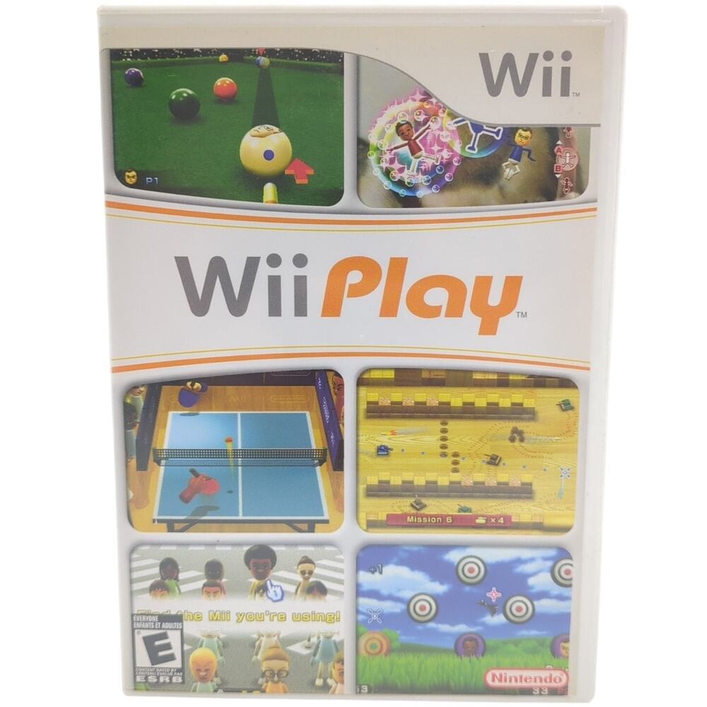 Wii Play Nintendo Wii Video Game Mini Games Multiplayer Manual Tested CIB